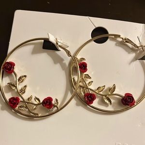 Rose hoop fake gold